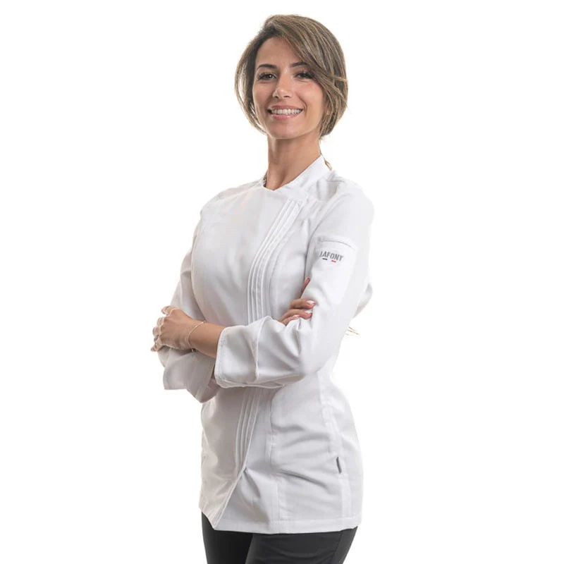 Veste de Cuisine Titane Blanc Femme - LAFONT CUISINE - Image 3