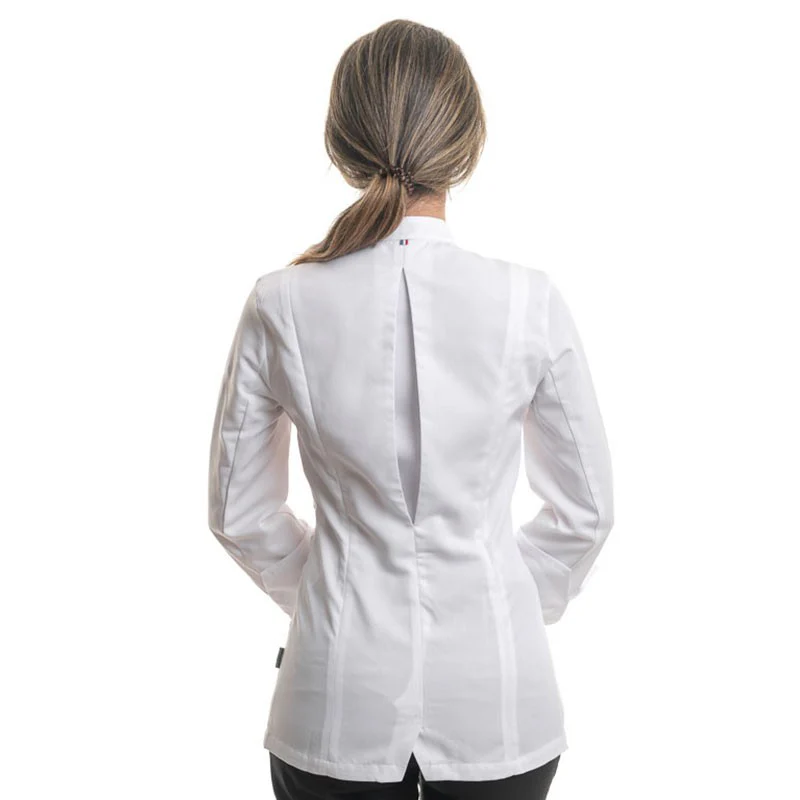 Veste de Cuisine Titane Blanc Femme - LAFONT CUISINE - Image 4