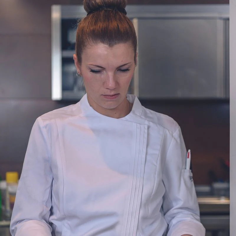 Veste de Cuisine Titane Blanc Femme - LAFONT CUISINE - Image 7