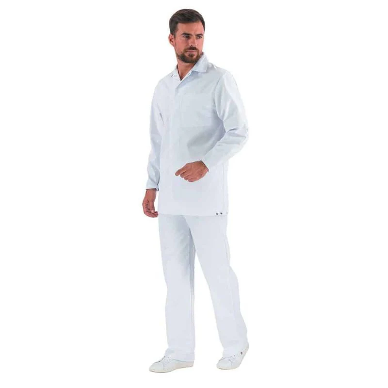 Veste Agroalimentaire Tunique Mixte Steam Blanc - LAFONT CUISINE - Image 3