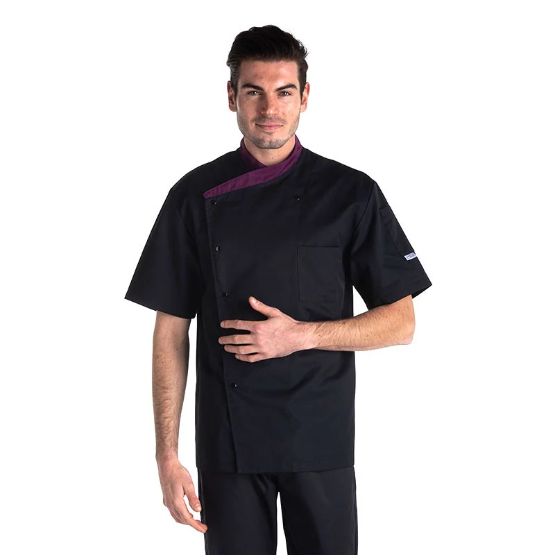 Veste de Pâtissier Col Aubergine 4XL Déstockage -  MANELLI
