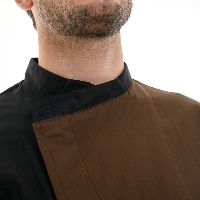Veste de Pâtissier Marron et Noire - EGOCHEF - Image 4