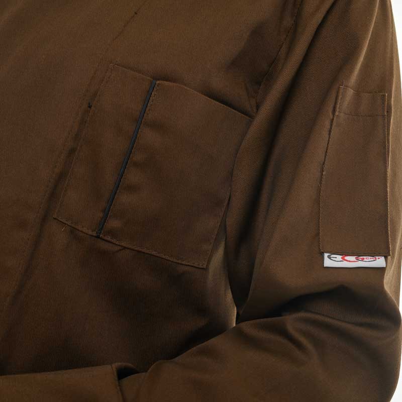 Veste de Pâtissier Marron et Noire - EGOCHEF - Image 5