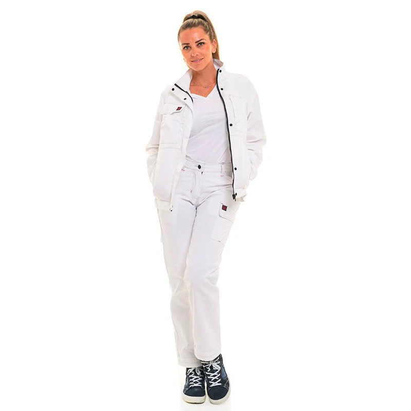 Veste de Travail Femme Citrine Blanc - ADOLPHE LAFONT - Image 5