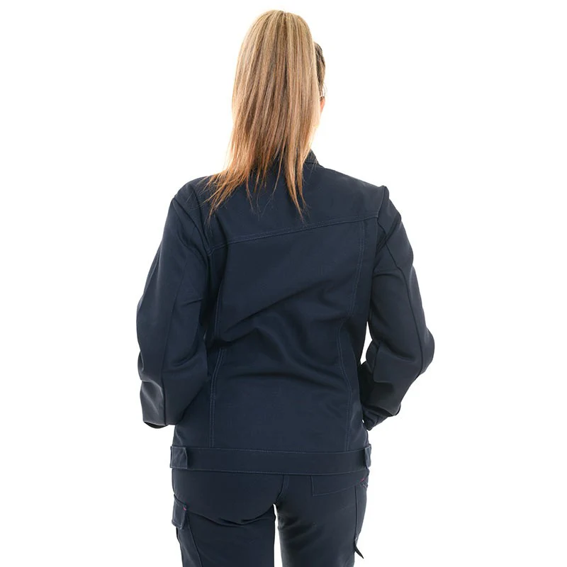Veste de Travail Femme Citrine Bleu Marine - ADOLPHE LAFONT - Image 2