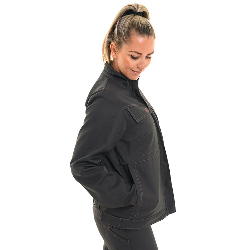 Veste de Travail Femme Citrine Gris Charcoal - ADOLPHE LAFONT - Image 2