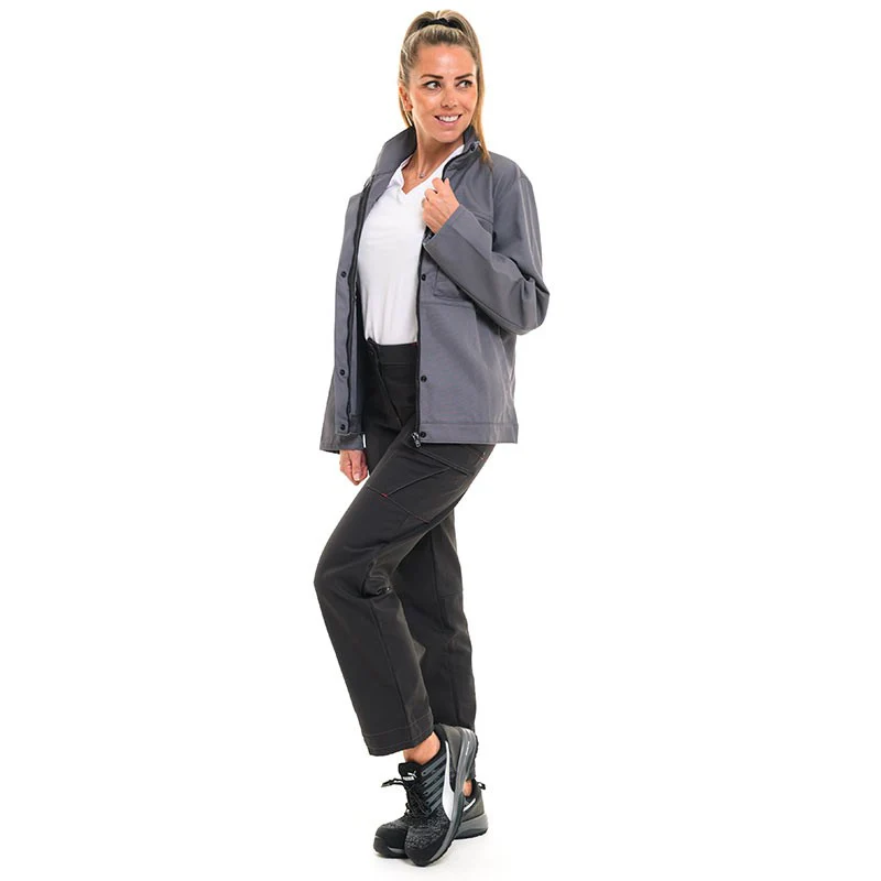 Veste de Travail Femme Citrine Gris Minéral - ADOLPHE LAFONT - Image 5