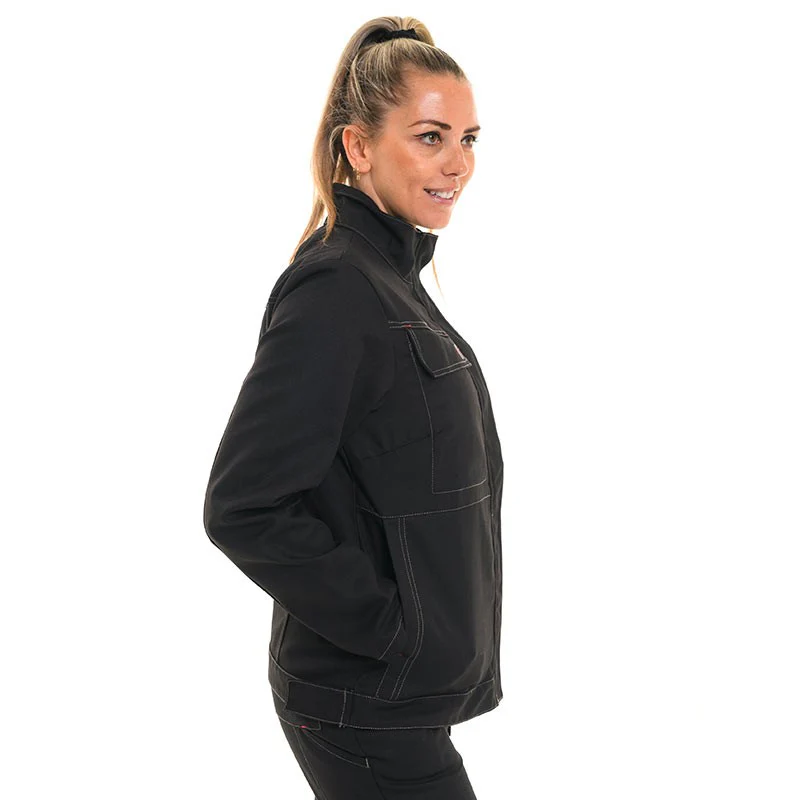 Veste de Travail Femme Citrine Noir - ADOLPHE LAFONT - Image 4