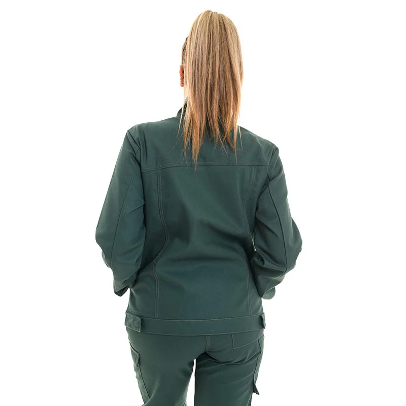 Veste de Travail Femme Citrine Vert Bouteille - ADOLPHE LAFONT - Image 3