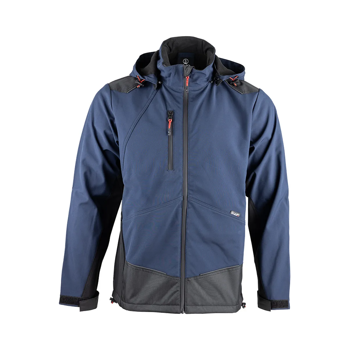Veste de Travail Homme Softshell Imperméable Respirante à Capuche Amovible - LMA