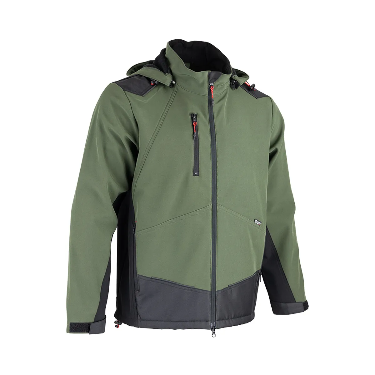 Veste de Travail Homme Softshell Imperméable Respirante à Capuche Amovible - LMA - Image 10