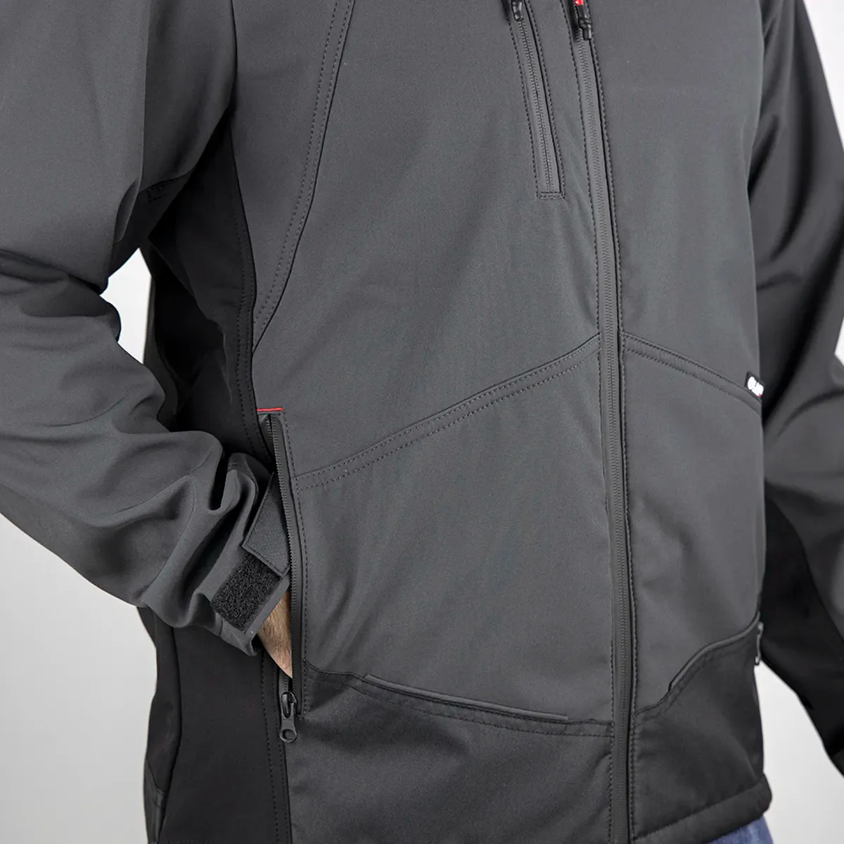 Veste de Travail Homme Softshell Imperméable Respirante à Capuche Amovible - LMA - Image 8