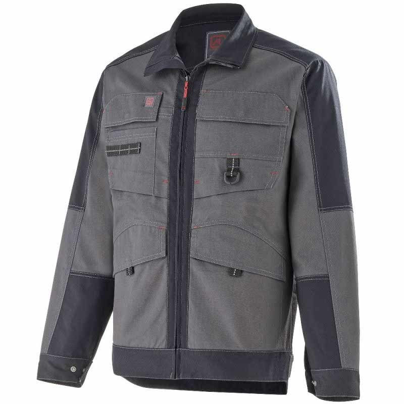Veste de Travail Homme Shear Noir et Gris - ADOLPHE LAFONT - Image 4
