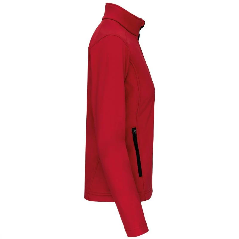 Veste de Travail Femme Softshell Rouge - KARIBAN - Image 3