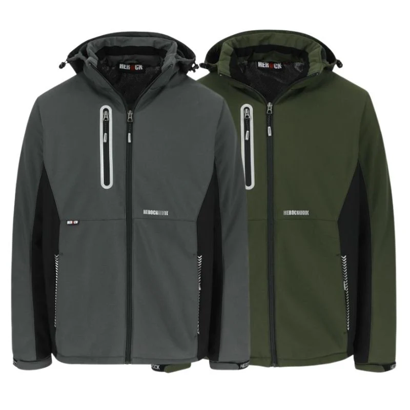 Veste de Travail Homme Softshell Doublée Micro-Polaire Taris Grise - HEROCK