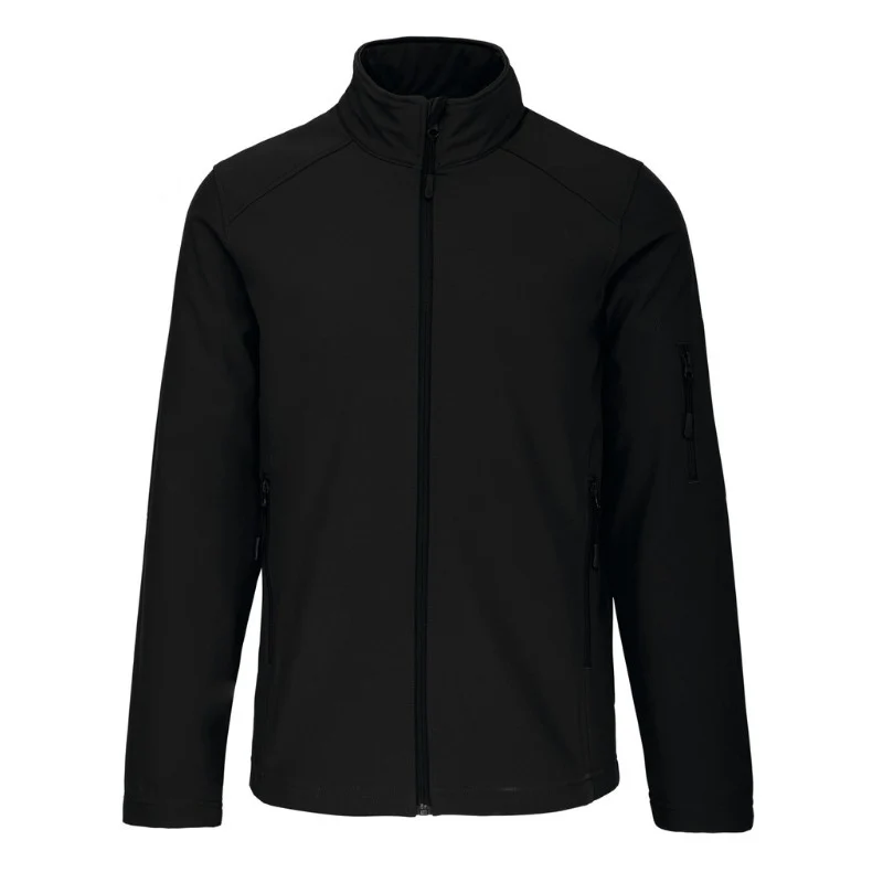 Veste de Travail Homme Softshell Noir - KARIBAN