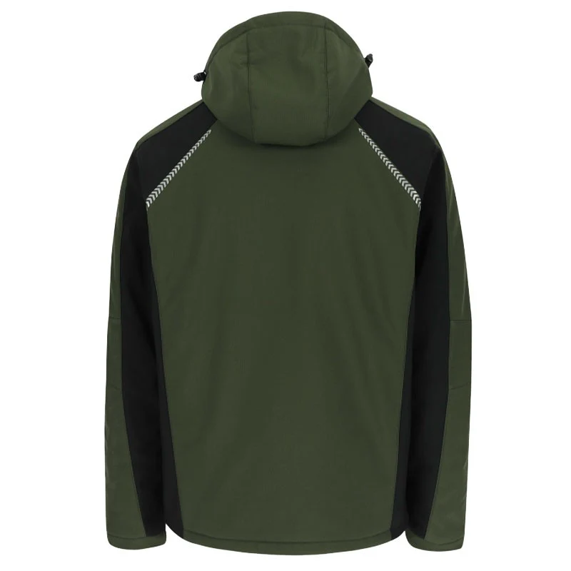 Veste de Travail Homme Softshell Doublée Micro-Polaire Taris Kaki - HEROCK - Image 4