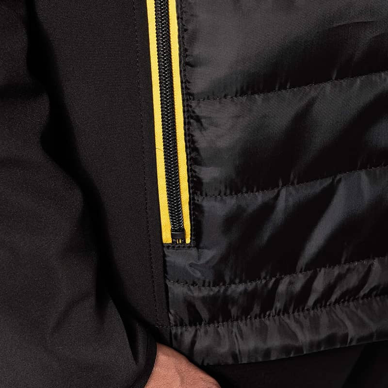 Veste de Travail Homme Softshell Liseré Jaune - KARIBAN - Image 4
