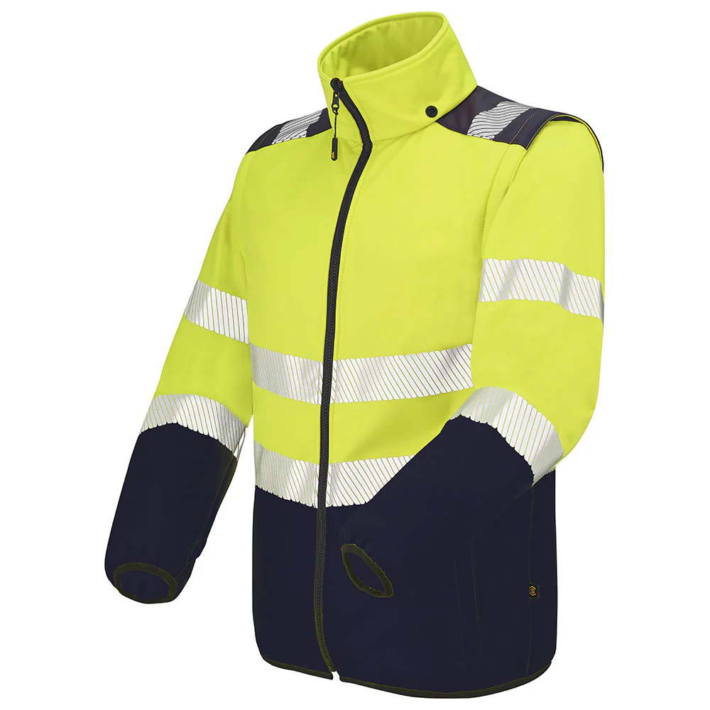 Veste de Travail Unisexe Softshell Oural Fluo - LAFONT - Image 3