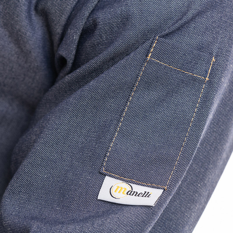 Veste de Cuisine Jean homme Manches Longues - MANELLI - Image 6