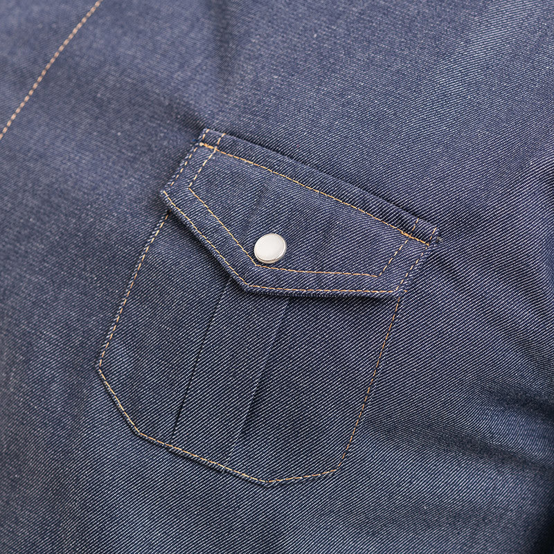 Veste de Cuisine Jean homme Manches Longues - MANELLI - Image 8
