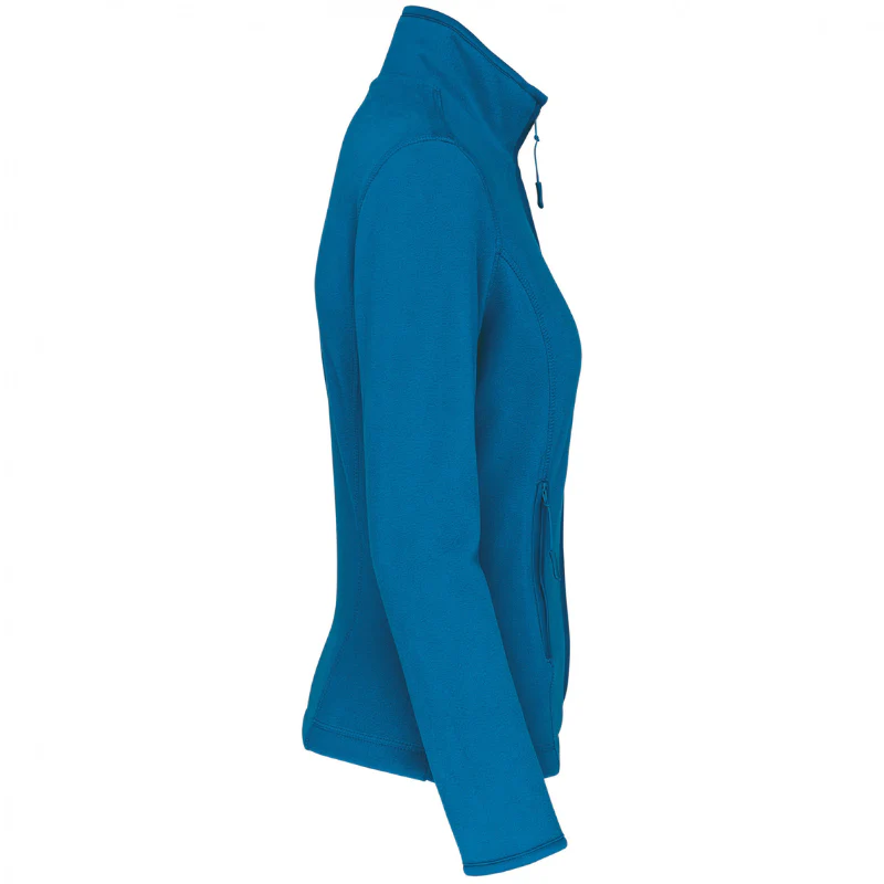 Veste Micro Polaire Femme Légère Bleu Turquoise - KARIBAN - Image 3