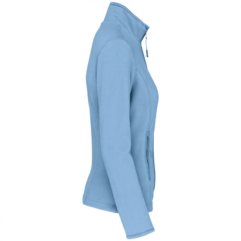 Veste Micro Polaire Légère Femme Bleu Ciel - KARIBAN - Image 3