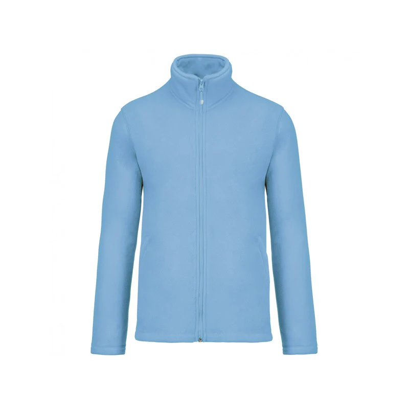 Veste Passe-Couloir Micropolaire Homme Bleu Clair - KARIBAN