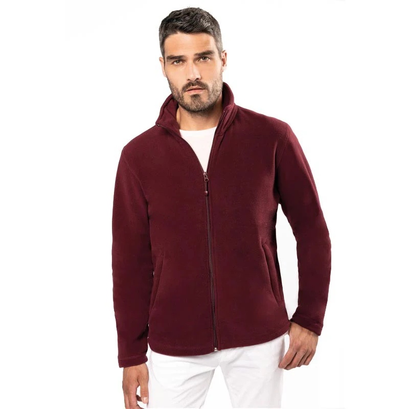 Veste Passe-Couloir Micropolaire Homme Bleu Foncé - KARIBAN - Image 3