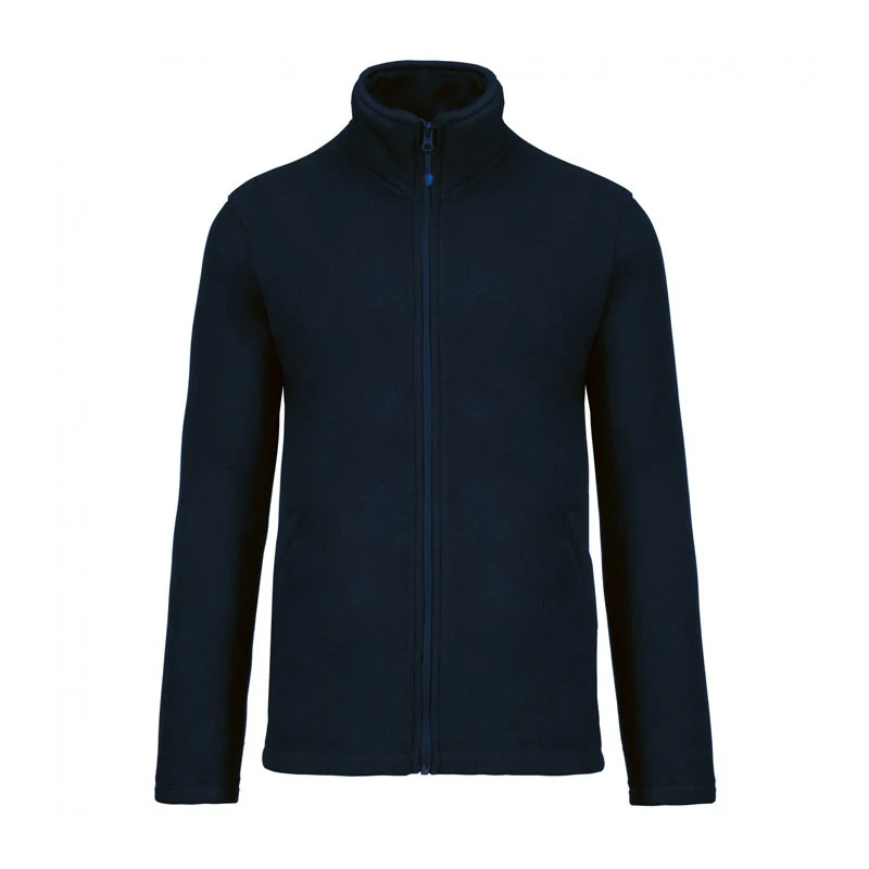 Veste Passe-Couloir Micro Polaire Homme Bleu Marine - KARIBAN