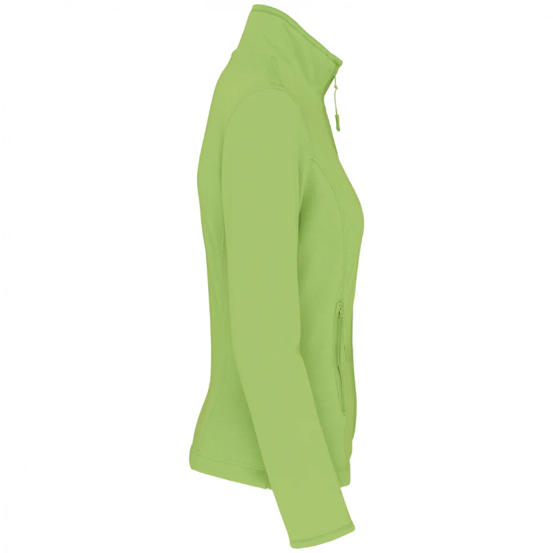 Veste Micro Polaire Femme Citron Vert - KARIBAN - Image 3