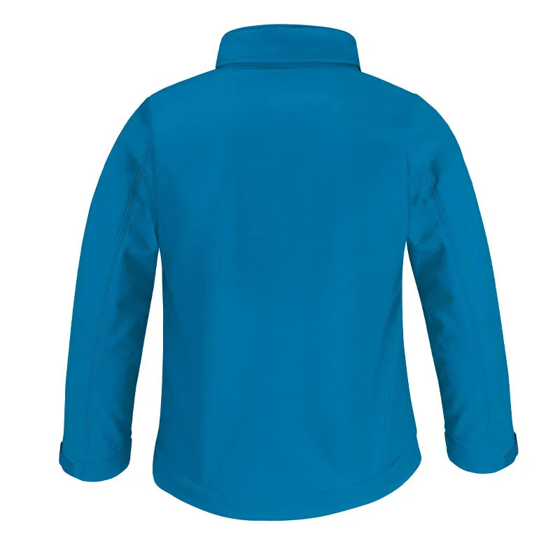 Veste Softshell 3 Couches Bleu à Capuche Amovible Enfant - B&C - Image 4