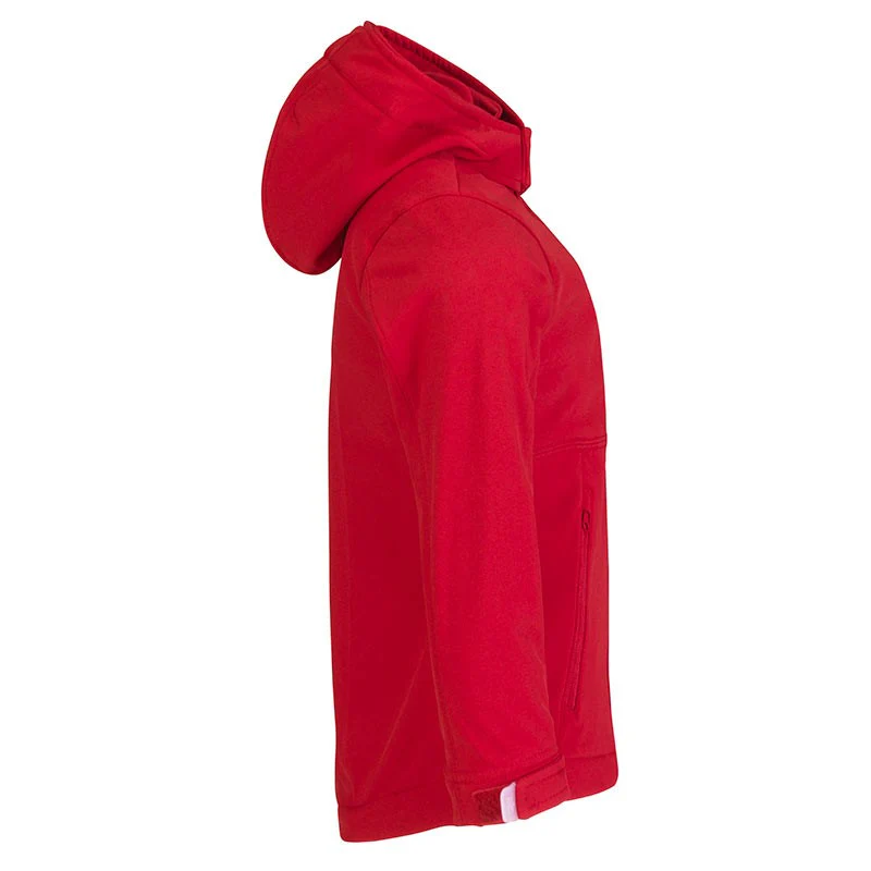 Veste Softshell 3 Couches Rouge à Capuche Amovible Enfant - B&C - Image 4