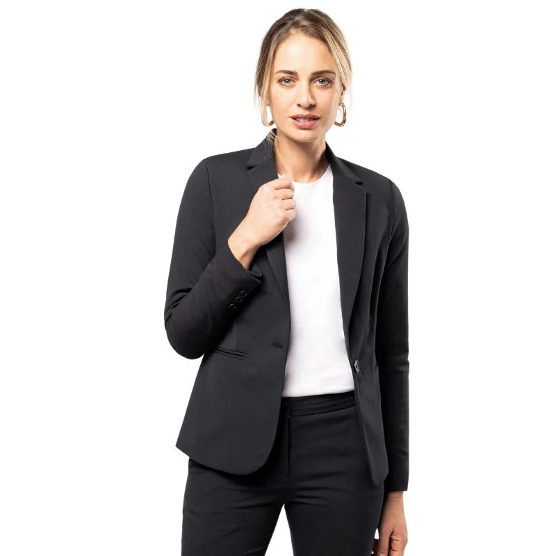 Veste Tailleur de Service Femme Gris - KARIBAN - Image 4